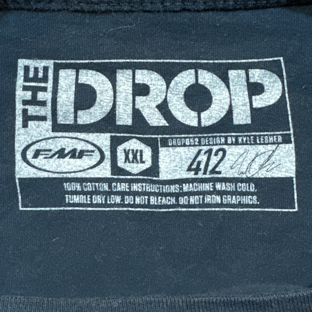 FMF The Drop Bring Back The Smoke T-Shirt XXL Black Motocross Graphic - Picture 4 of 12